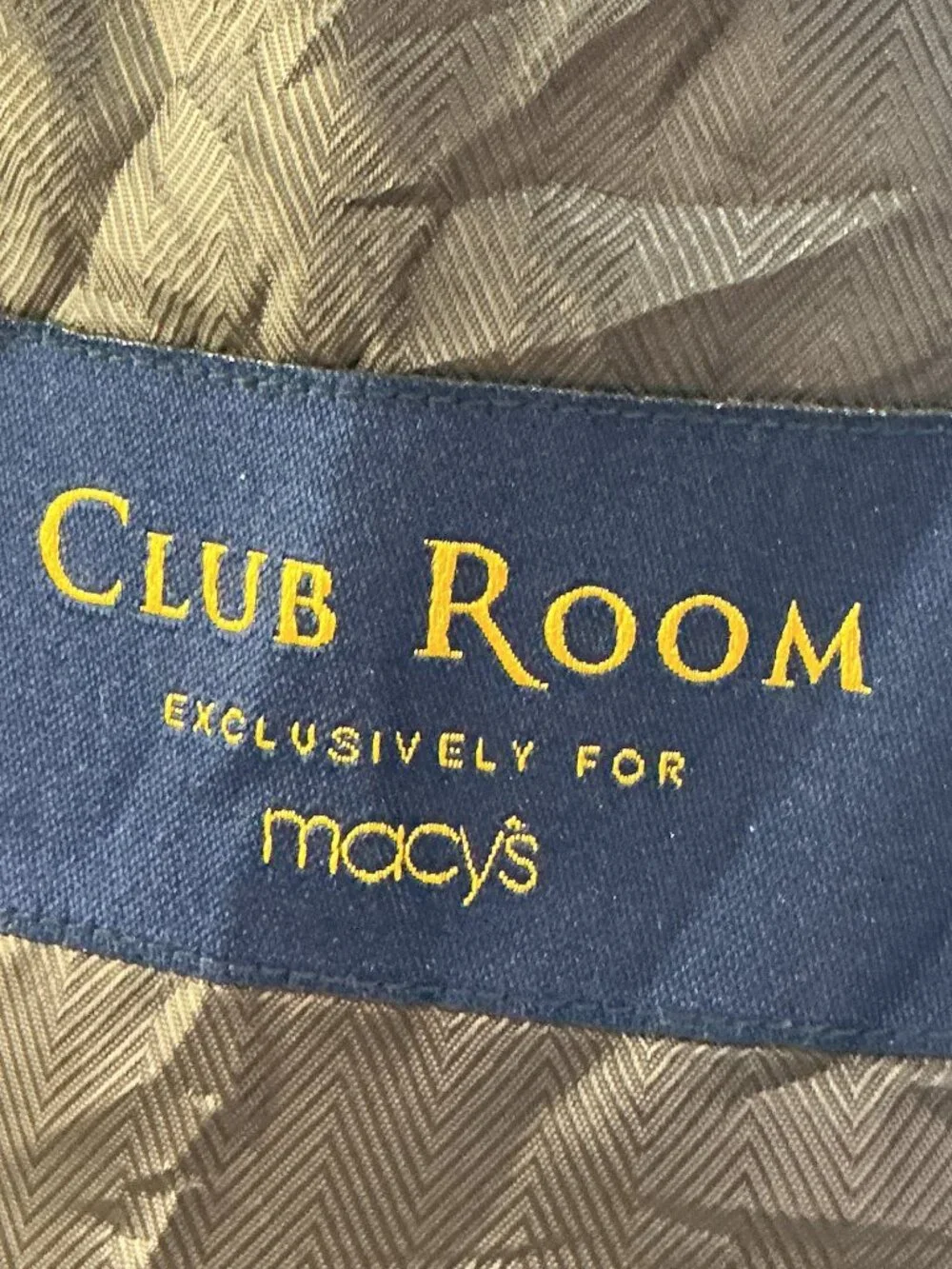 Club Room Macy’s Men’s 44L Brown Cotton Corduroy Blazer Sport Coat